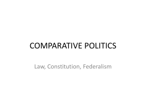 COMPARATIVE POLITICS