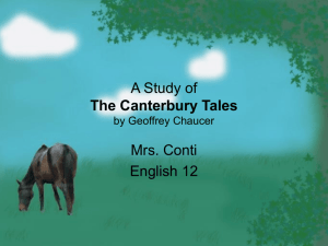 A Study of The Canterbury Tales by Geoffrey