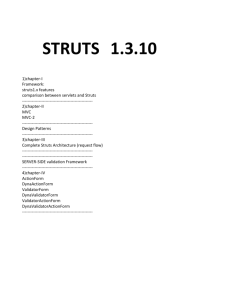 Struts-config.xml file