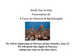 Italy trip presentation #1