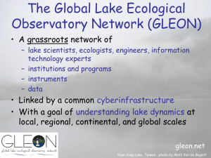 Towards a Global Lake Ecological Observatory Network