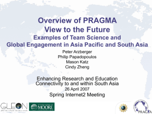 Examples of Team Science and Global Engagement