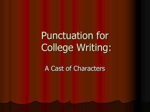 Punctuation - Bellevue College