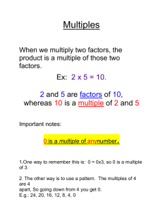 Multiples