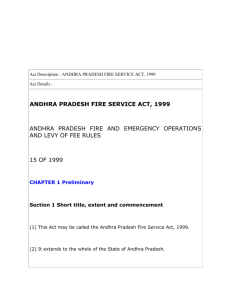 andhra pradesh fire service act, 1999