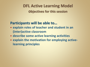 DFL Active Learning Model - 2012