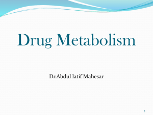 Drug metabolism22010-10