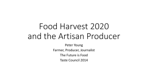 Food Harvest 2020 and the Artisan Producer