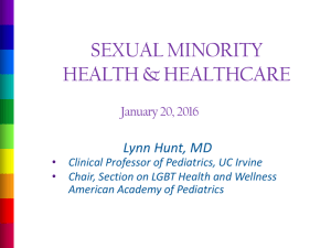 Health and Healthcare for LGBTQ Patients & Families