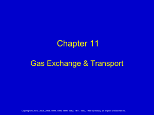 Egan Ch 11 Gas Exchange and Transport