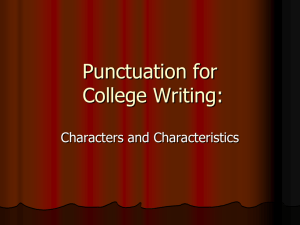 Punctuation for College Writing