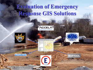 Evaluation of Emergency Response GIS Solutions