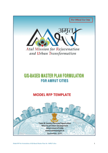 RFP:GIS-Based Master Plan Formulation for AMRUT Cities.