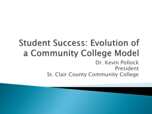 Student Success: Evolution of a Community
