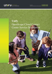 OpenScape Cloud Contact Center