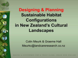 Designing & Planning sustainable habitat configurations