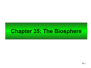 Chapter 35: The Biosphere - Johnston Community College
