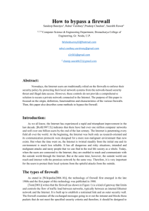 How to bypass a firewall - Academic Science,International Journal of