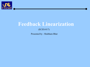 Feedback Linearization