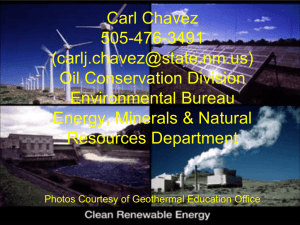 New Mexico OCD Geothermal Well Regulations
