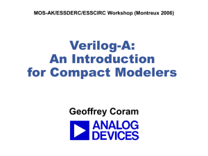 verilog-a compact modeling - Mos-AK