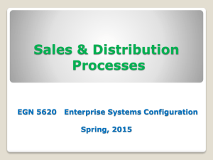 8. Sales & Distribution Processes