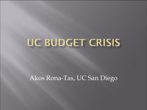 Basic charts from the UC Budget 2009-10 Comment