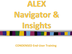 ALEX Certification of Excellence