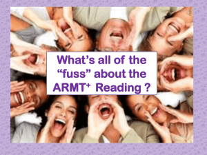 To ARMT Plus Reading