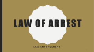 Law of arrest