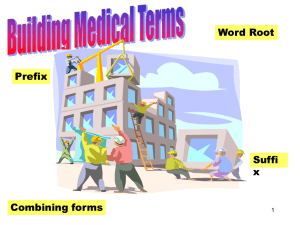 Building Medical Terms