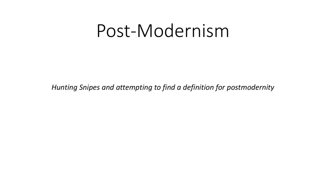 postmodernism