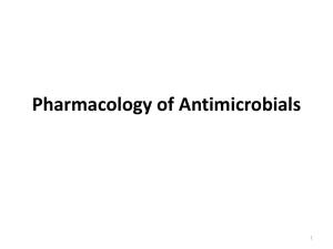 Pharmacology of Anti-Infectives