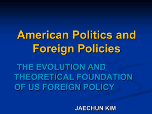 THE Evolution and Theoretical foundation of US Foreign Policy