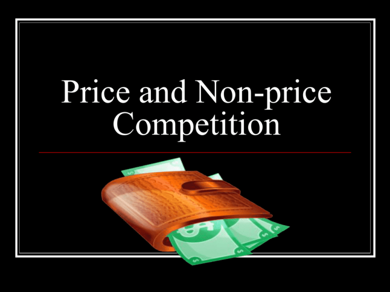 price-and-non-price-competition