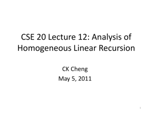 CSE 20 Lecture Notes