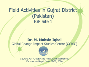 Pakistan - Mohsin Iqbal - Global Environmental Change and Food