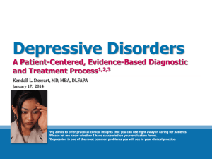 Depressive Disorders - Southern Ohio Medical Center