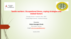 Textile workers and Occupational Stress