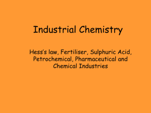 Industrial Chemistry - Deans Community High School
