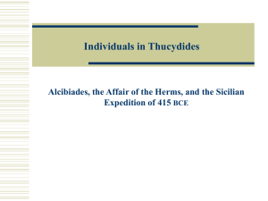 The Individual in Thucydides