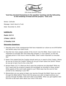 Sermon Notes - Firewheel Bible Fellowship