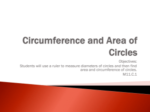 Circumference and Area of Circles