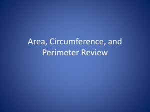 Area circumference perimeter