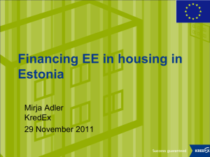 Revolving fund for energy efficiency in housing