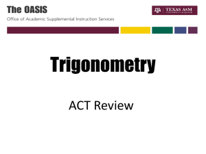 Trigonometry - Oasis