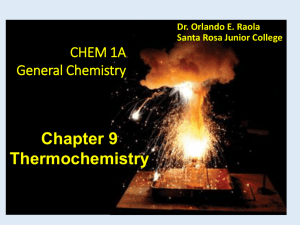 ch 9 chem 1a thermo... - Santa Rosa Junior College