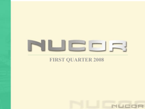 Nucor Steel Products Capacity Growth 2000