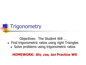 7.4 Trigonometry