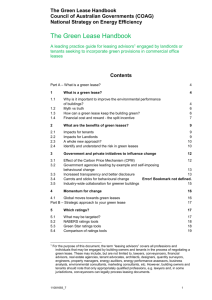 What is a green lease? - Department of Industry, Innovation and